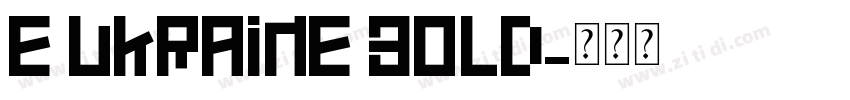 e Ukraine Bold字体转换